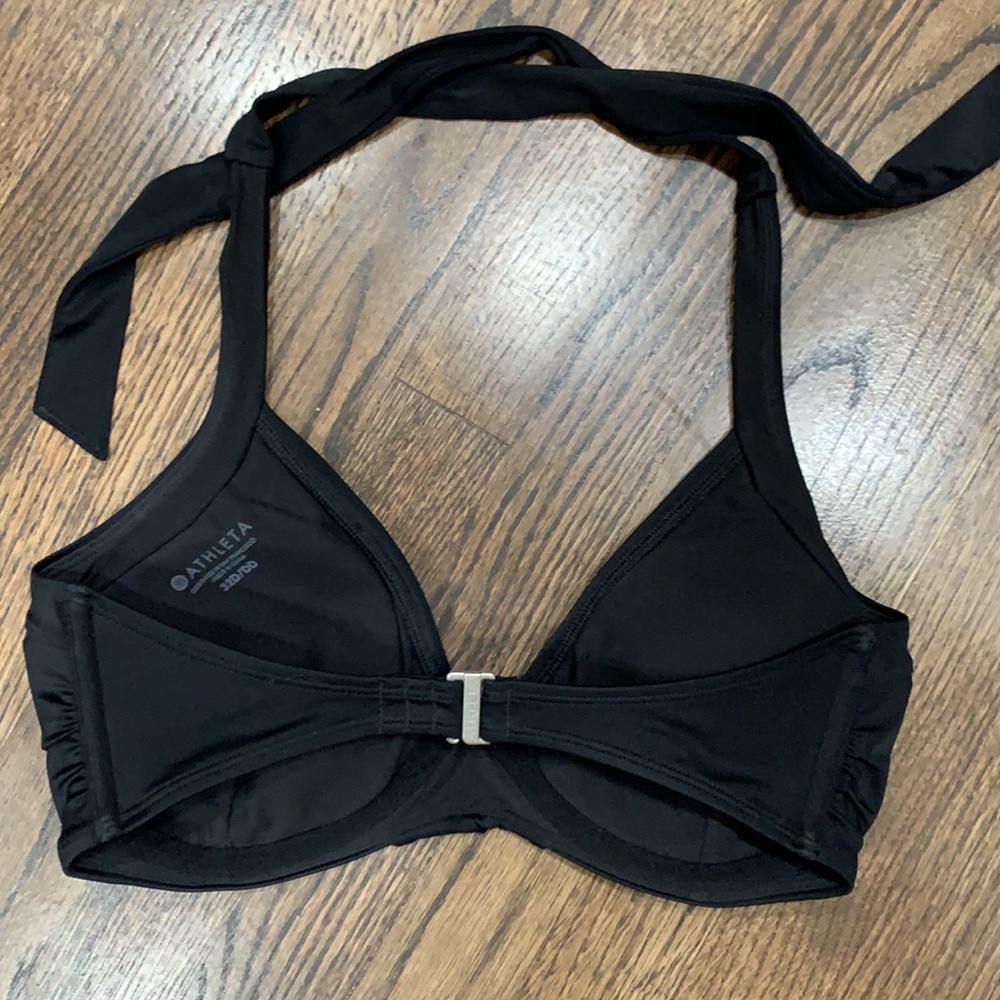 Athleta Black halter bikini top - 32 d/dd - Picture 2 of 3